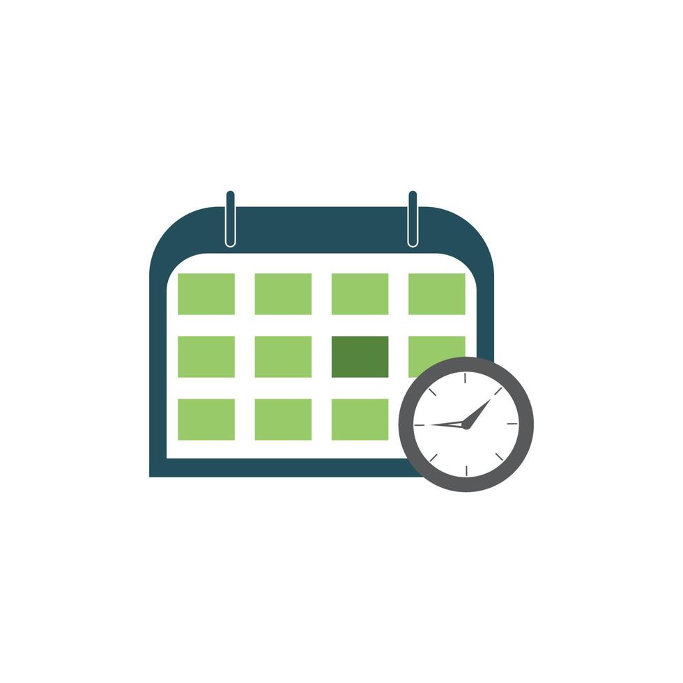 Calendar time icon vector deadline illustration  event reminder symbol background