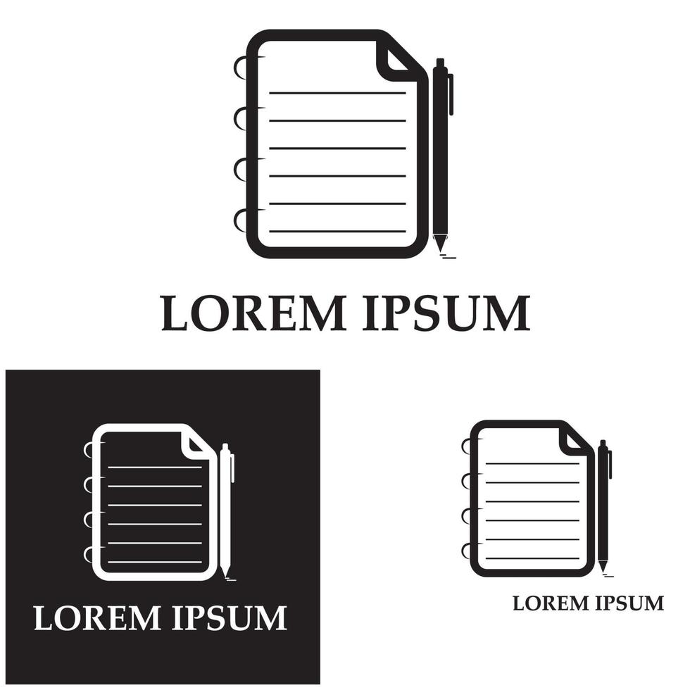 Write Document User Interface Outline Icon Logo Vector Illustration