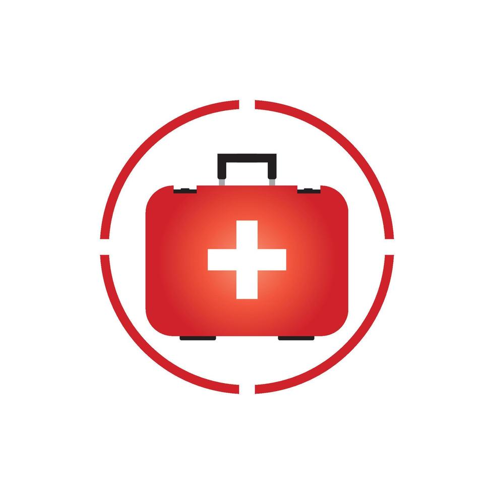 First aid icon on white background vector