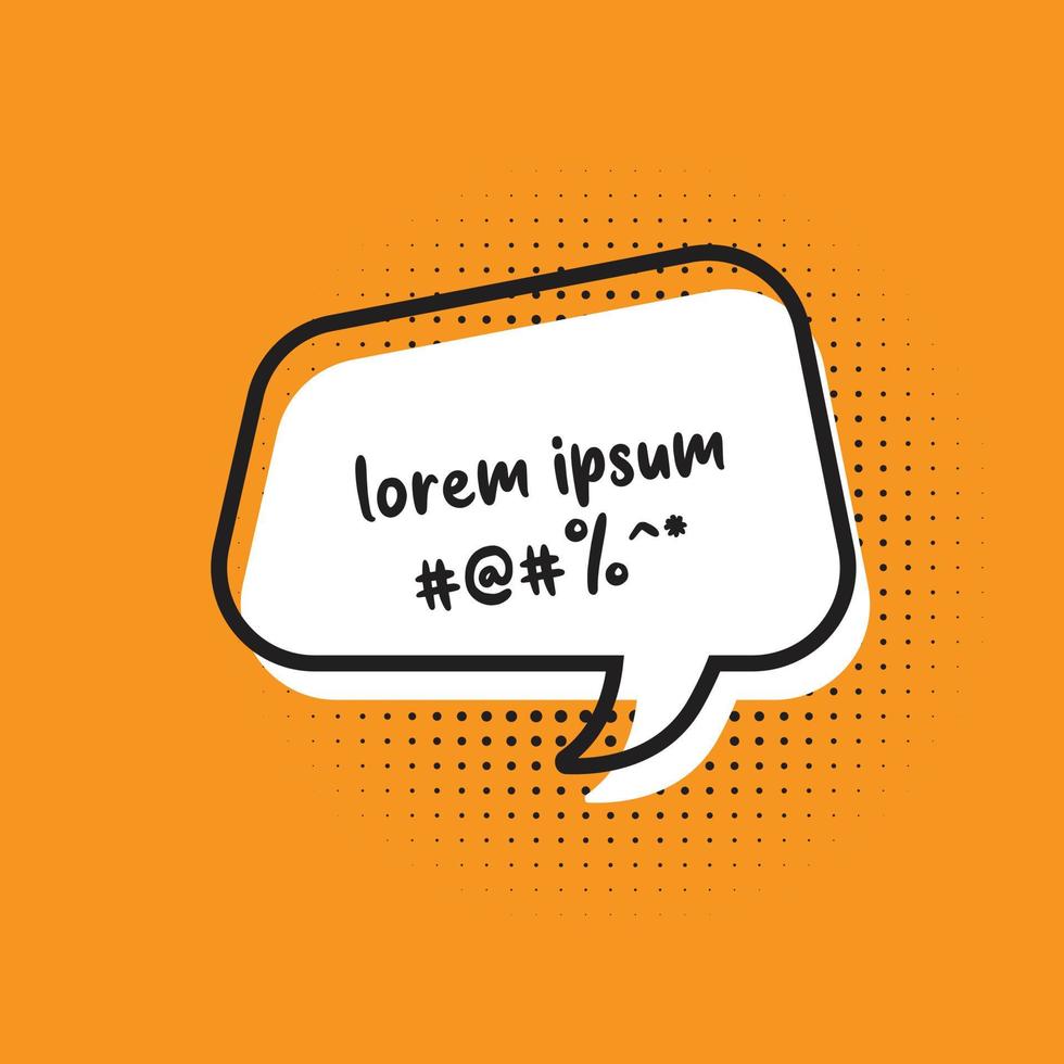 speech bubbles. Halftone shadows. Vector illustration