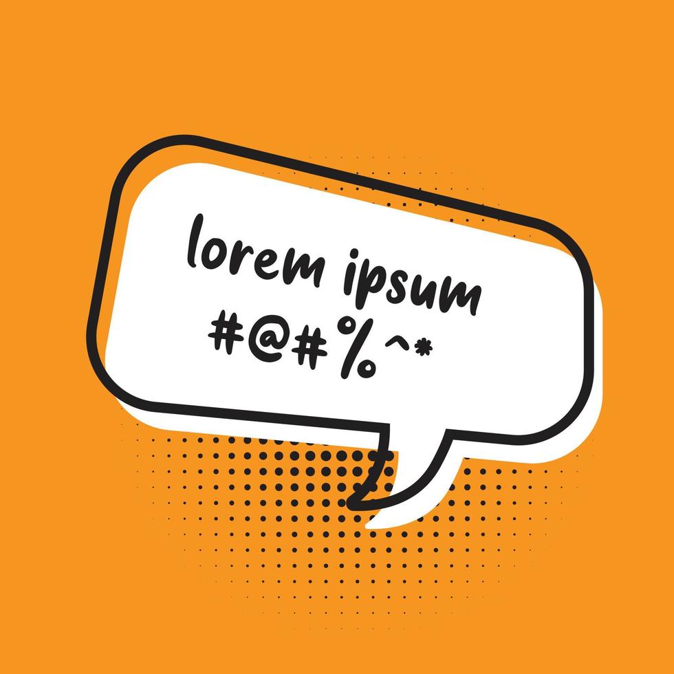 speech bubbles. Halftone shadows. Vector illustration