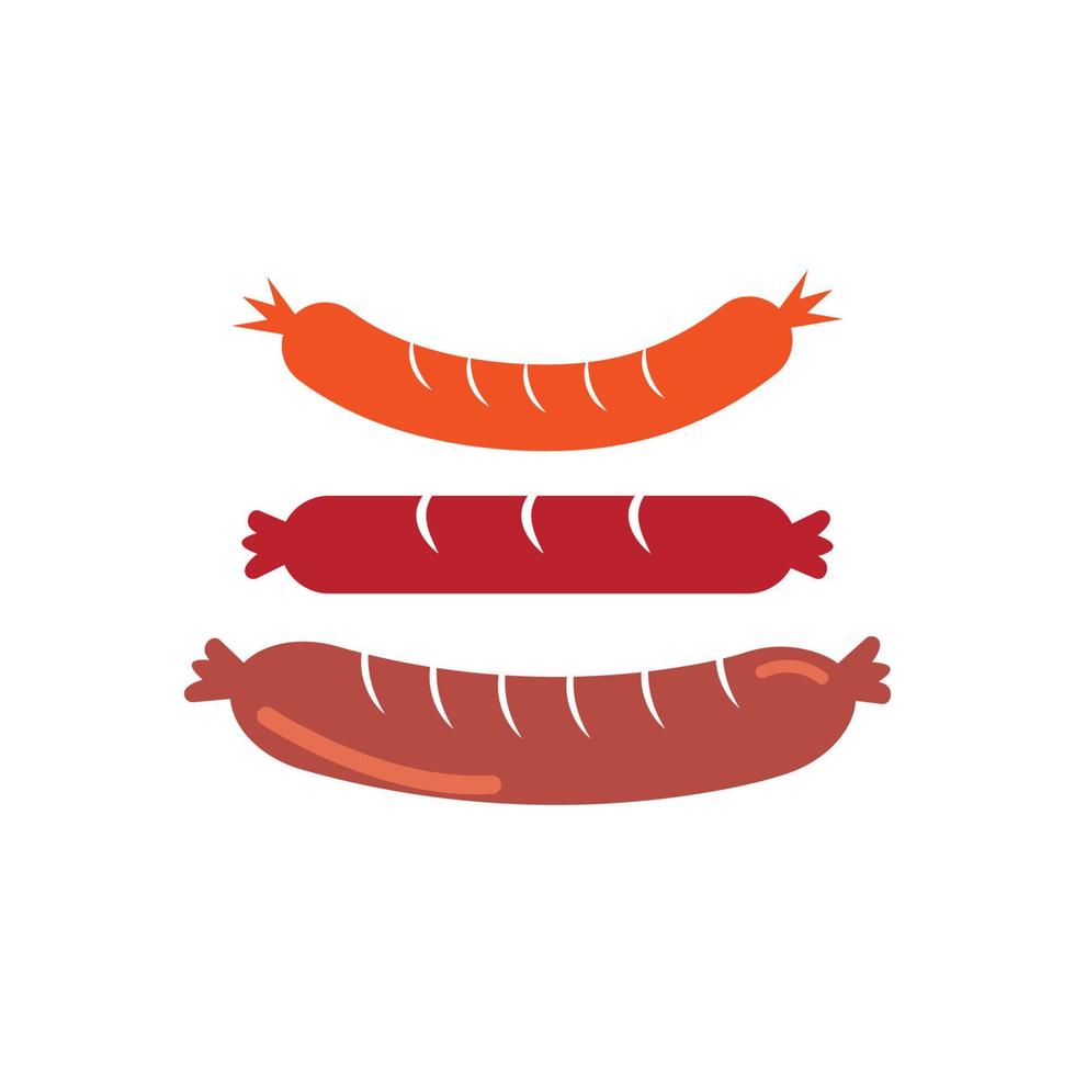 Sausage Icon Illustration vector background