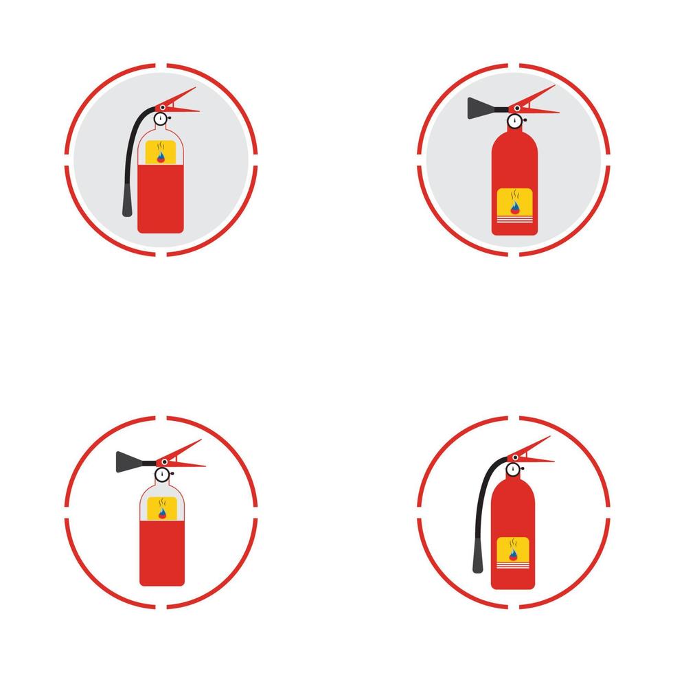 Fire extinguisher icon, protection equipment,emergency sign,safety symbol vector