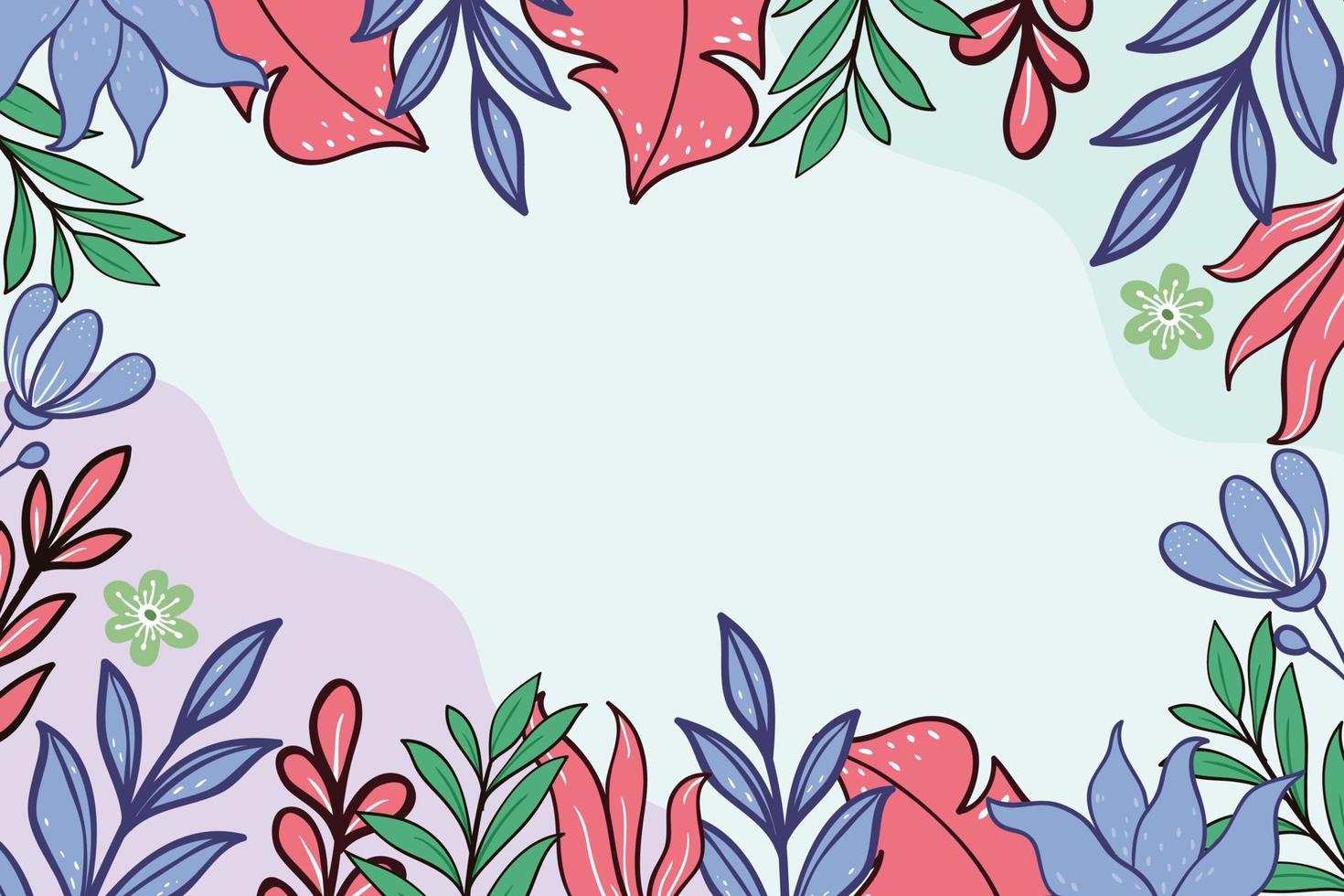 hermosa plantilla de fondo floral vector