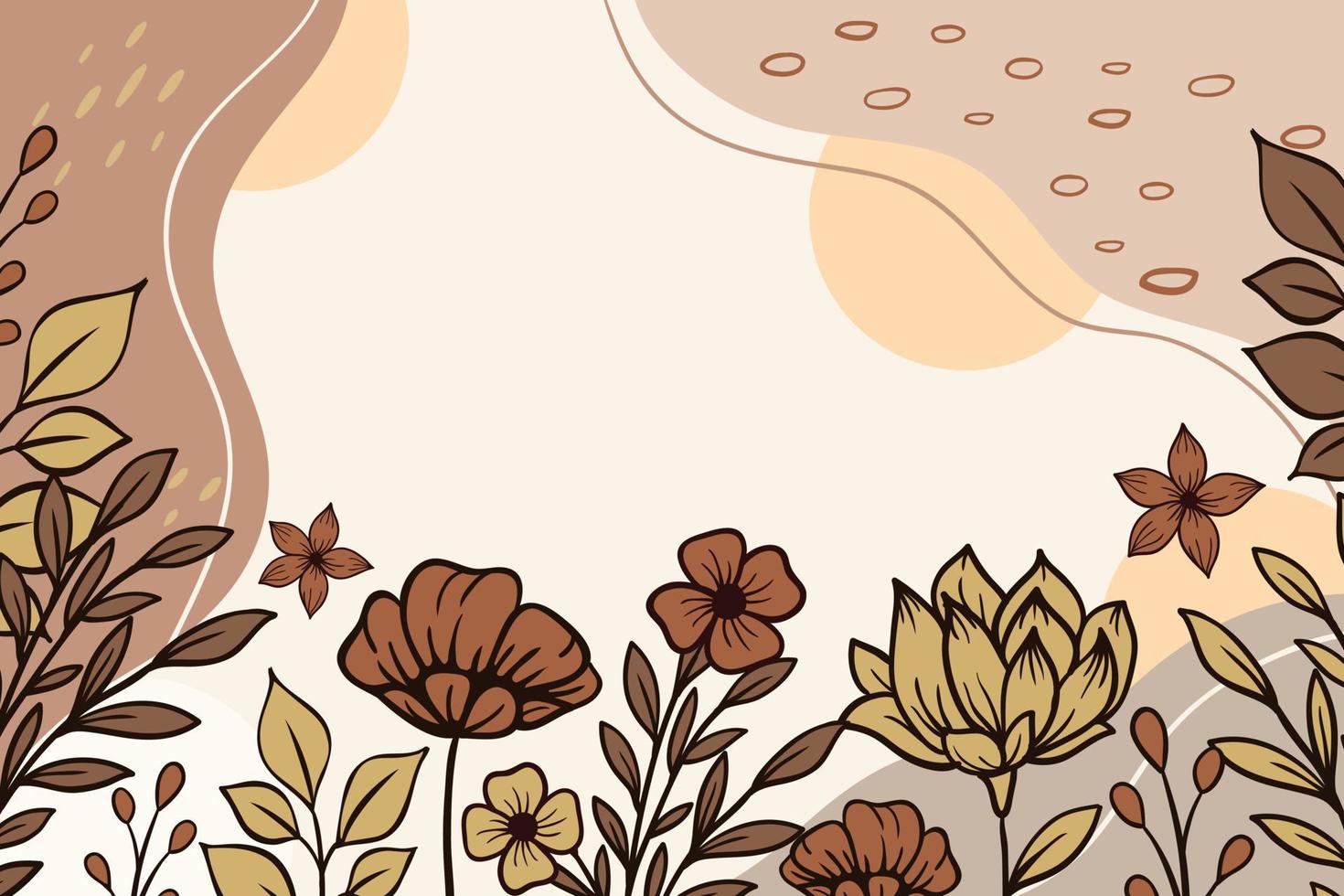 hermosa plantilla de fondo floral vector