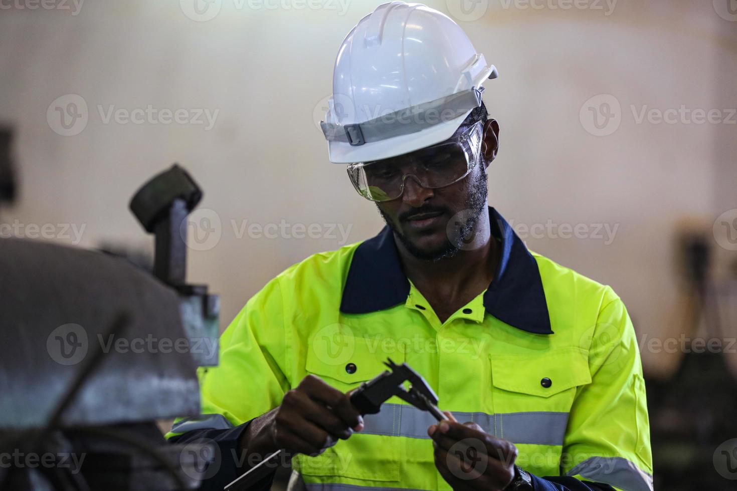 Professional men engineer worker skills quality, maintenance, training industry factory worker , warehouse Workshop for factory operators, mechanical engineering team production. photo