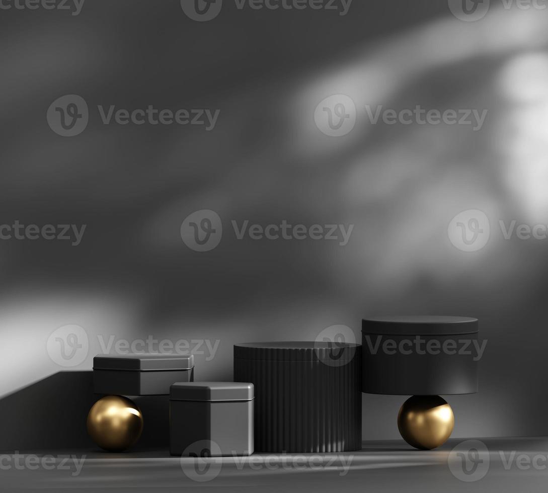 Abstract Minimal Modern Podium Platform For Product Display Showcase 3D Rendering photo