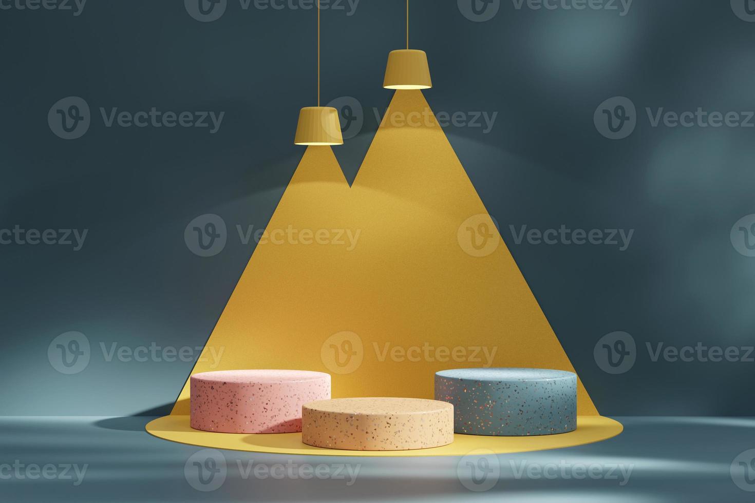 Abstract Podium Platform For Product Display Showcase 3D Rendering photo