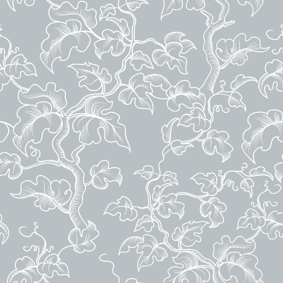 patrón floral sin fisuras. fondo de flores. textura transparente floral con flores. florecer papel tapiz de azulejos vector