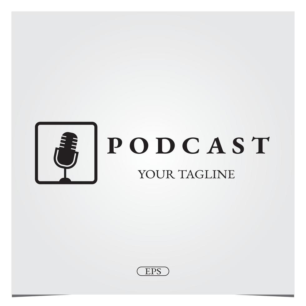 podcast Logo design logo premium elegant template vector eps 10