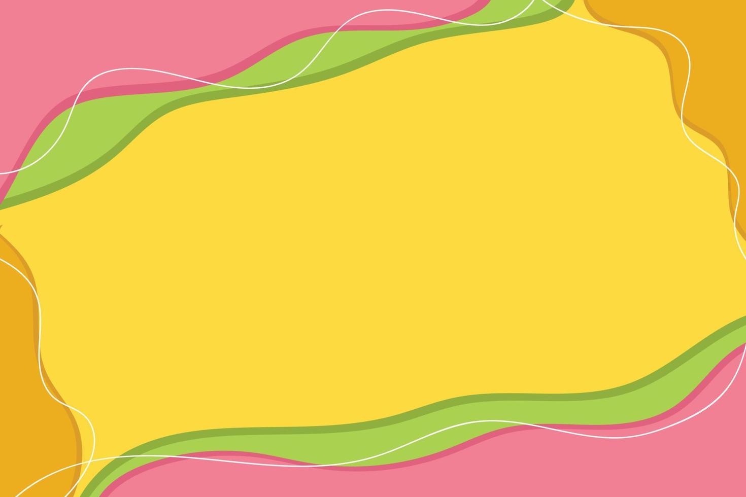 Bright Colorful Banner Background Frame vector