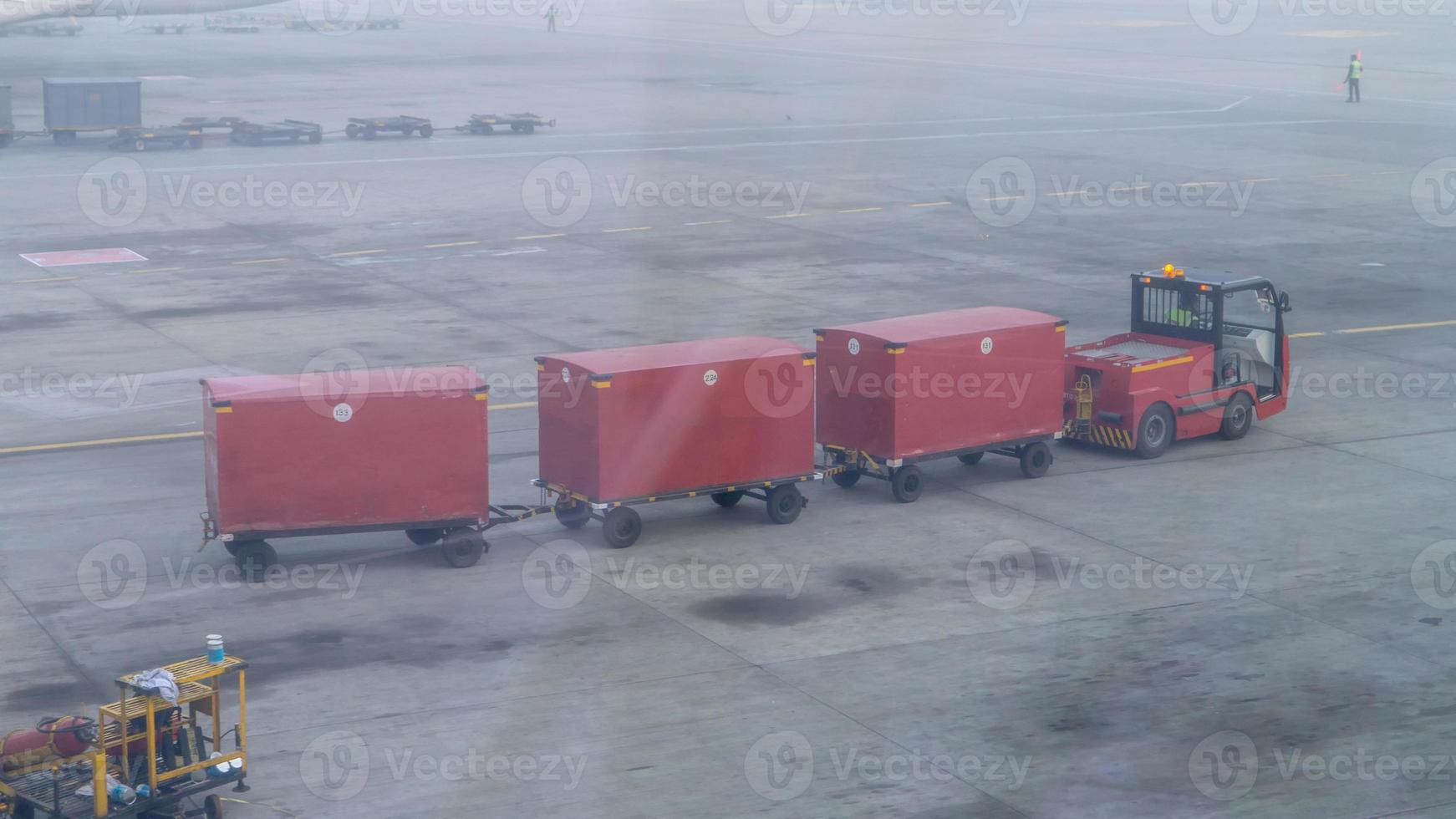 Container loading in a Cargo freight ship with industrial crane. Container ship in import and export business logistic company. Industry and Transportation concept. photo