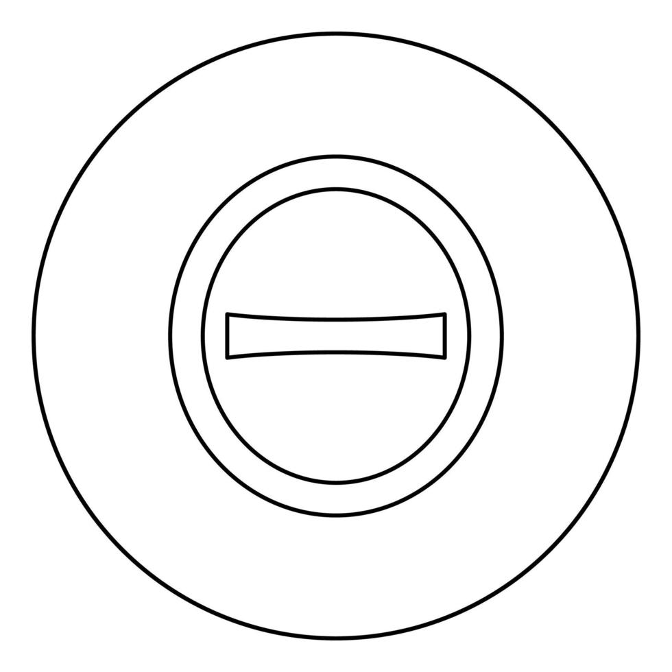 theta capital símbolo griego letra mayúscula icono de fuente en círculo contorno redondo color negro ilustración vectorial imagen de estilo plano vector