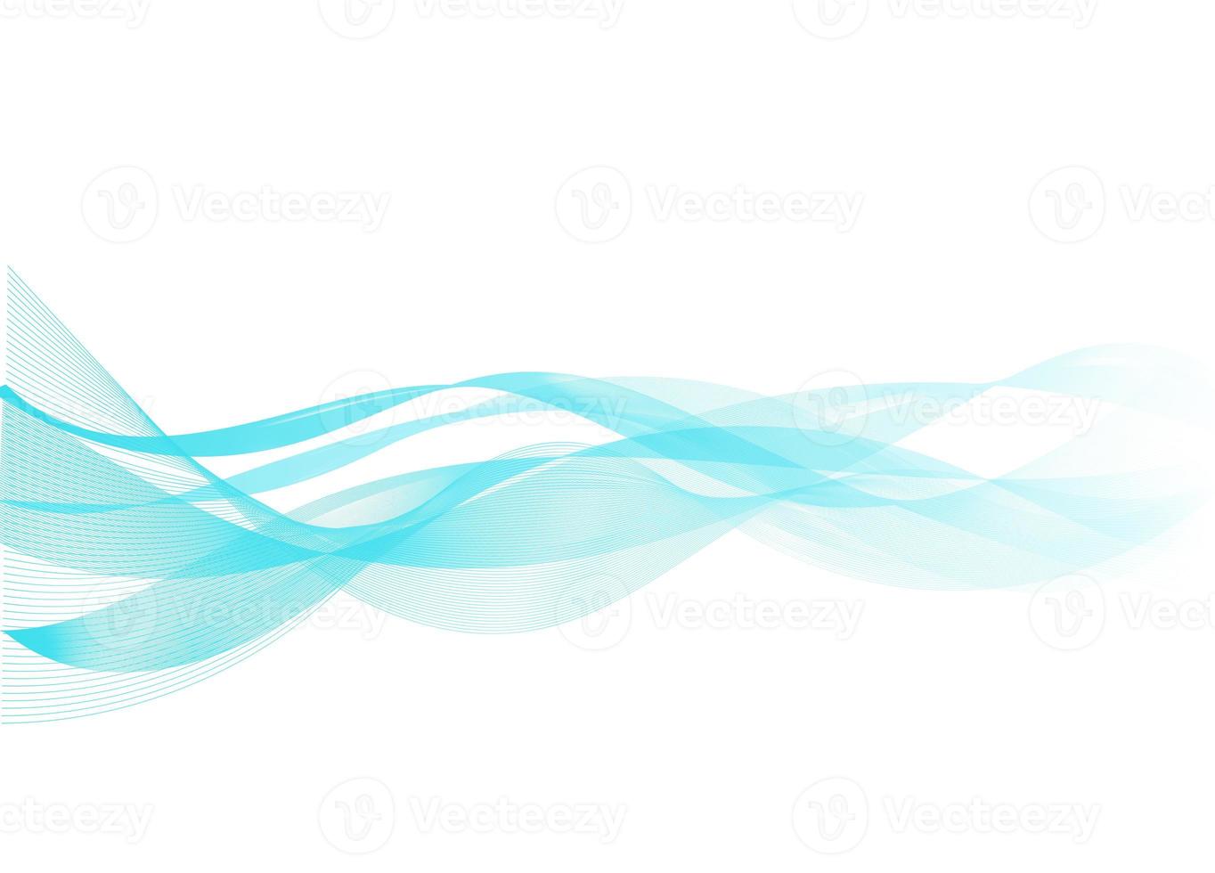 Abstract colorful wave line flowing isolated on white background for design elements in concept technology, music, science, A.I. photo