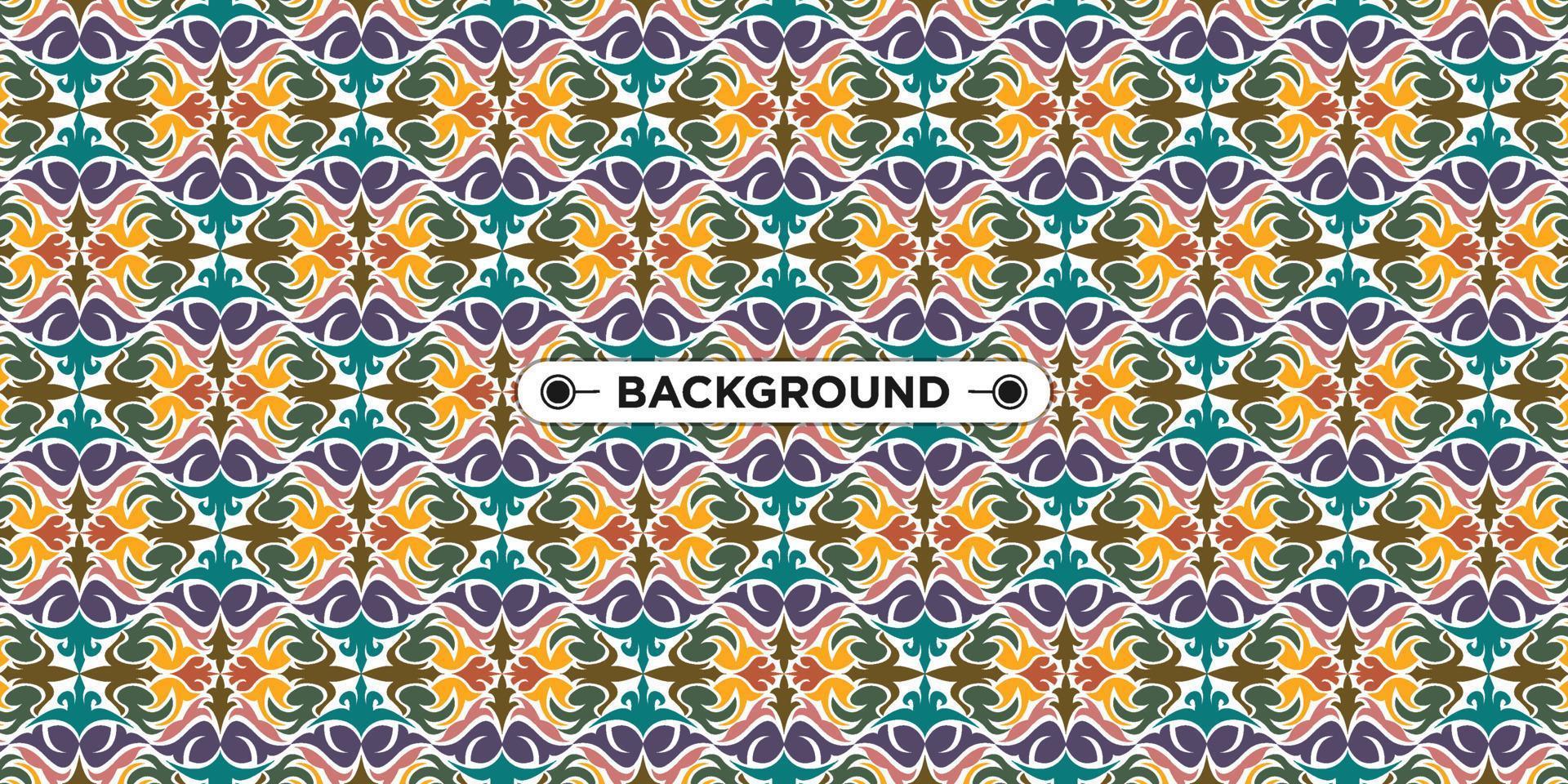 colorful background with ethnic texture vector