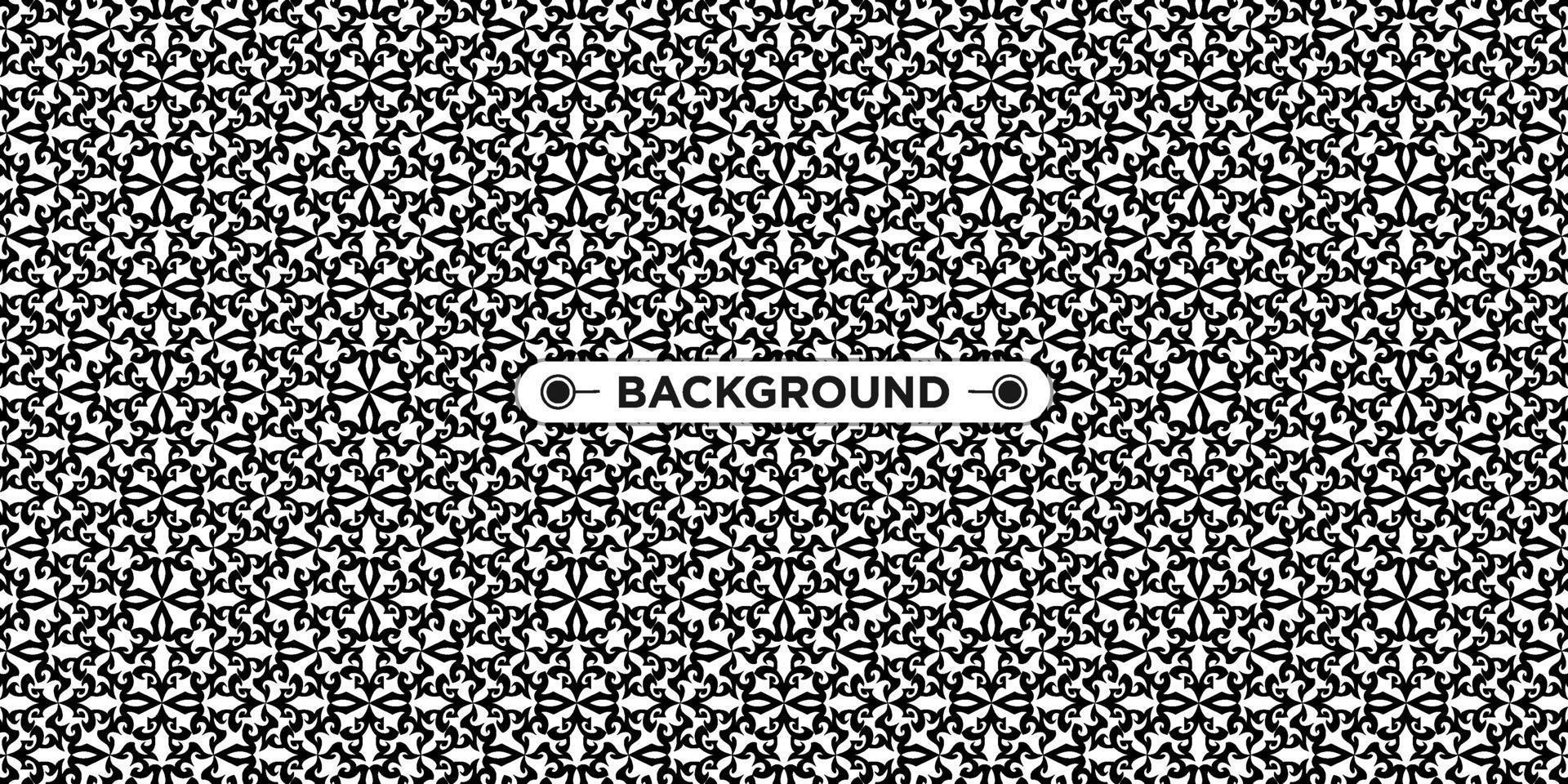 black and white background with ethnic texture vector