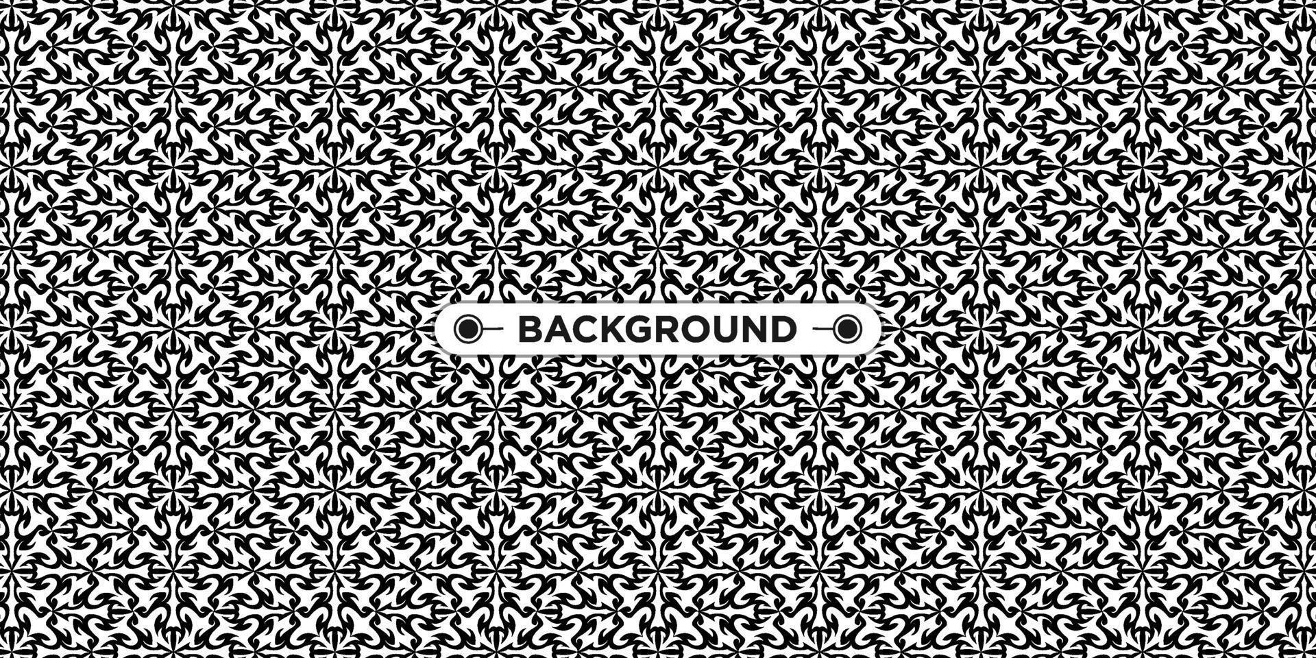 black and white background with ethnic texture vector