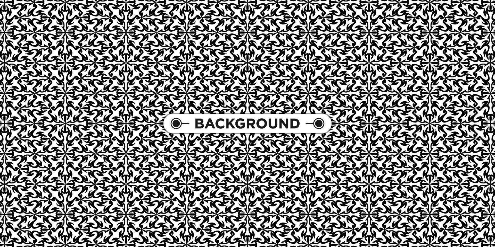 black and white background with ethnic texture vector