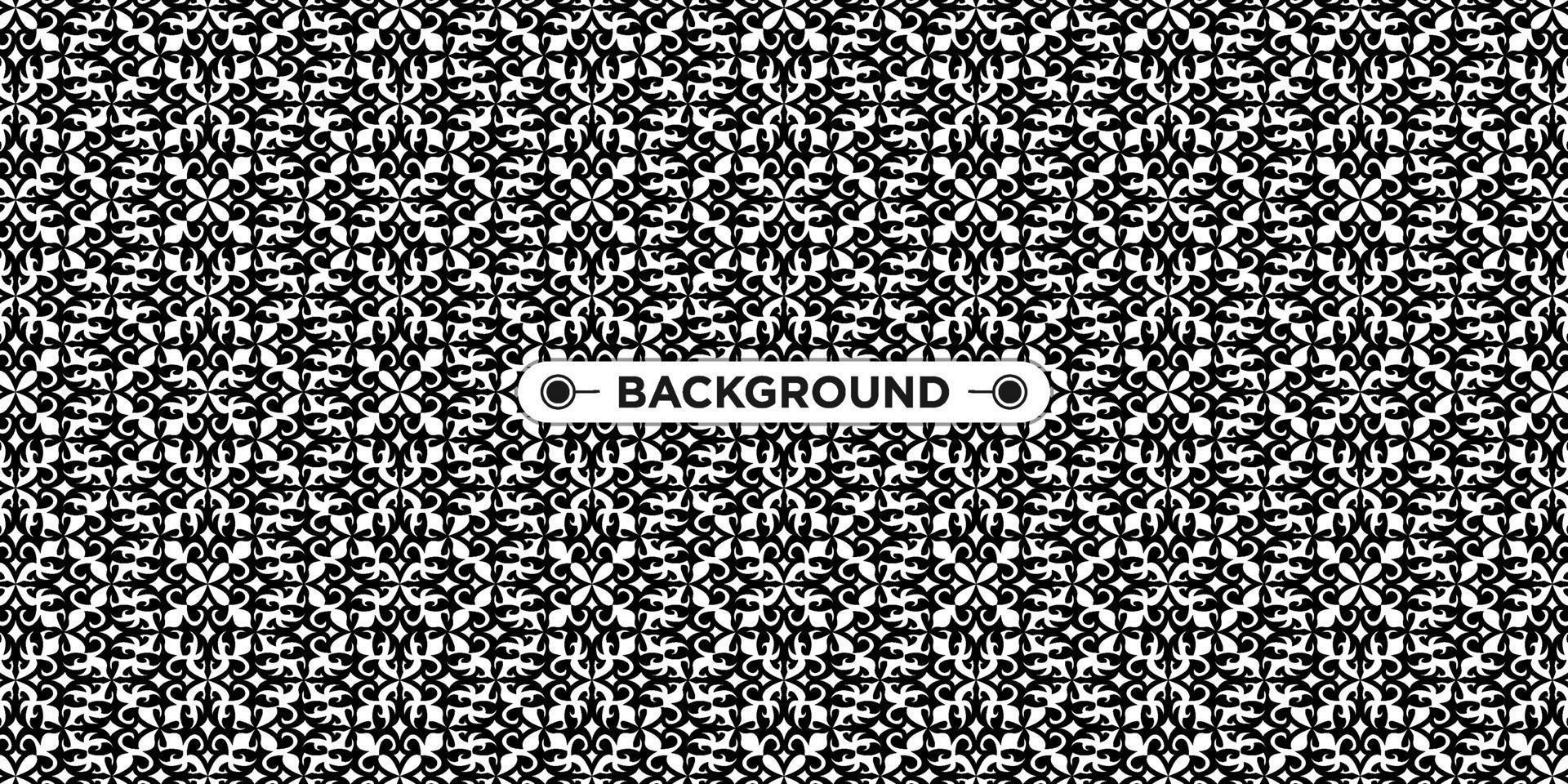 black and white background with ethnic texture vector