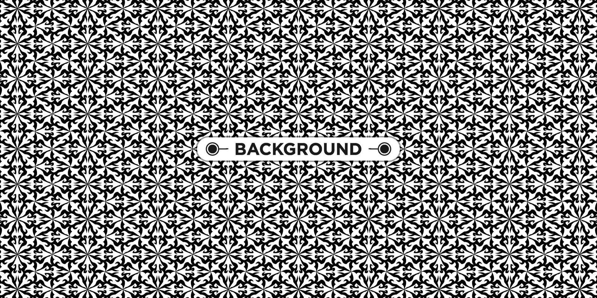 black and white background with ethnic texture vector