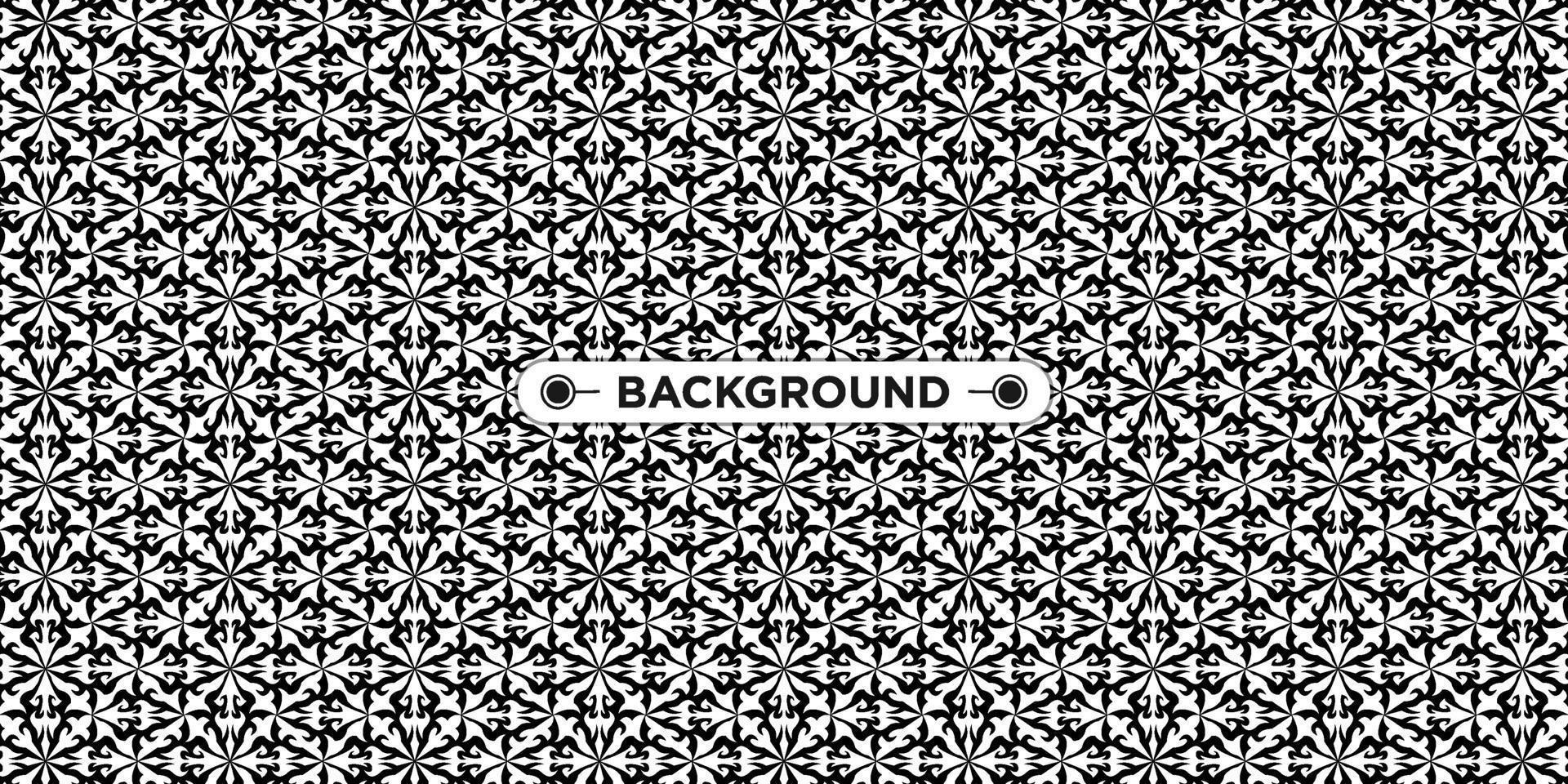 black and white background with ethnic texture vector