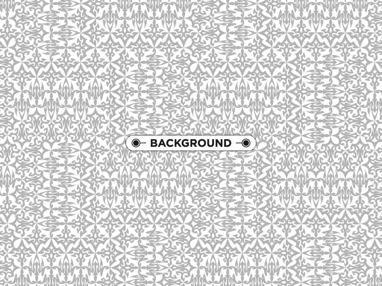 geometric ethnic gray background vector