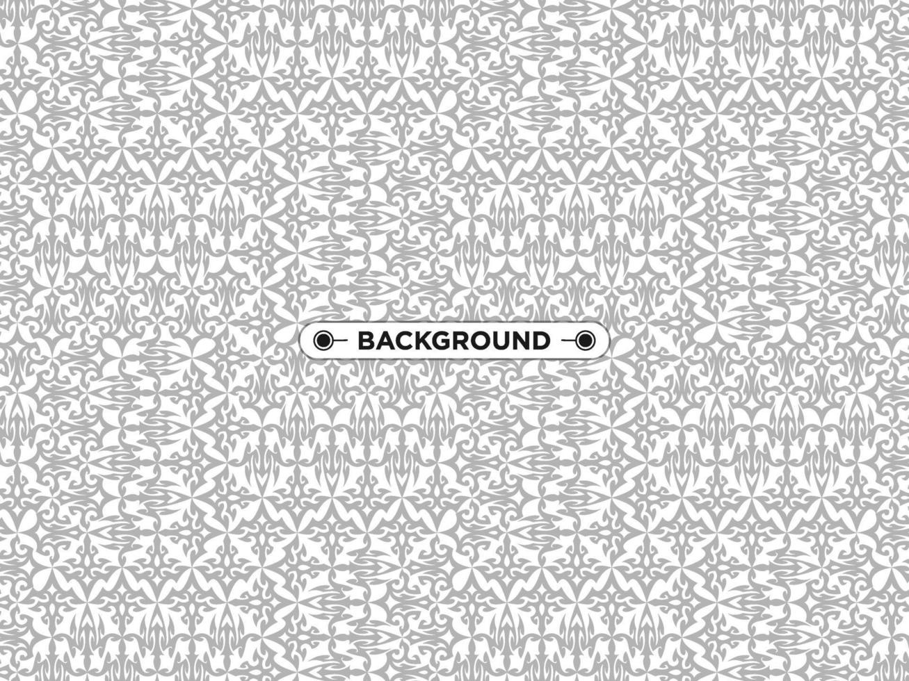 geometric ethnic gray background vector