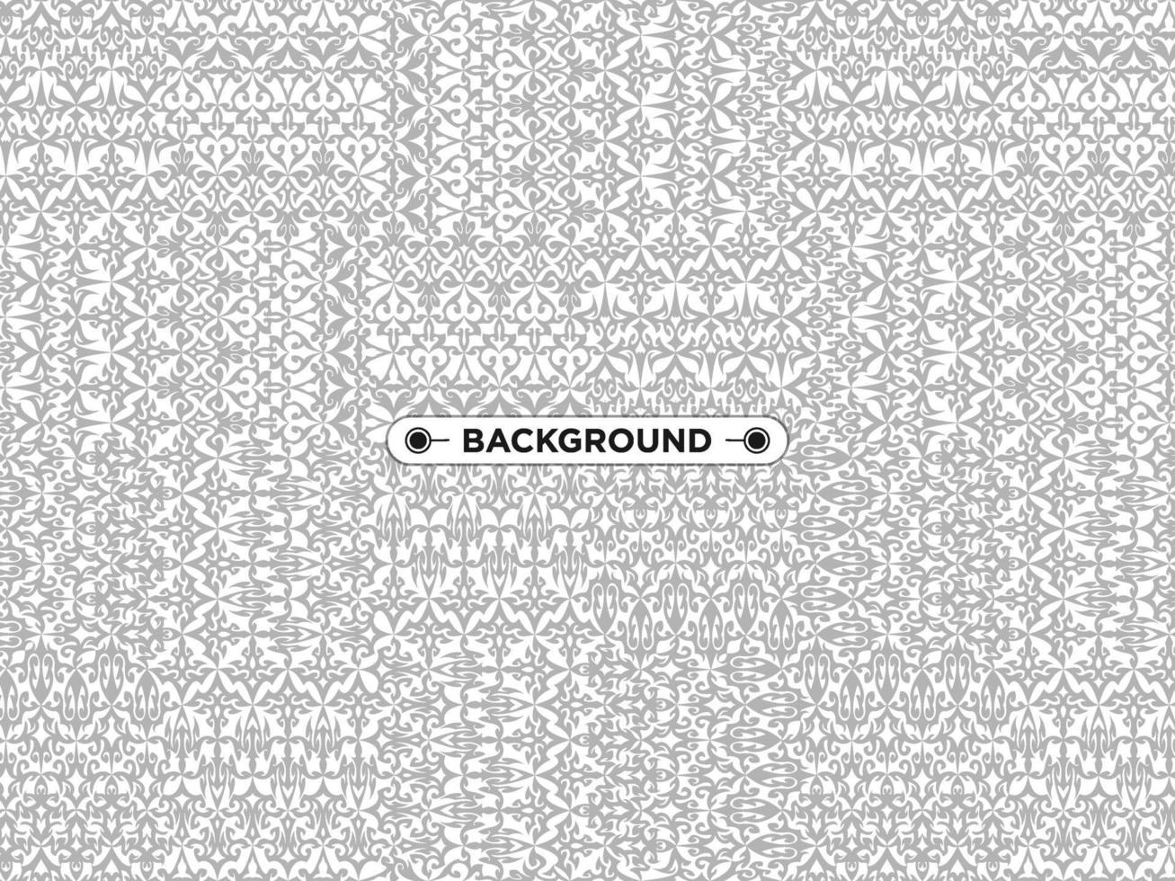 geometric ethnic gray background vector