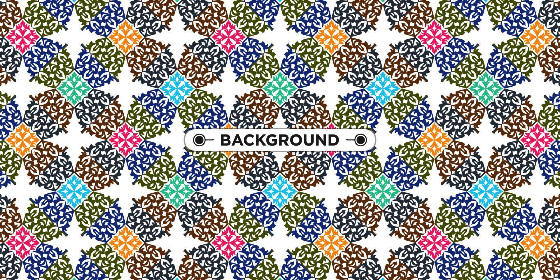 colorful background with ethnic texture vector