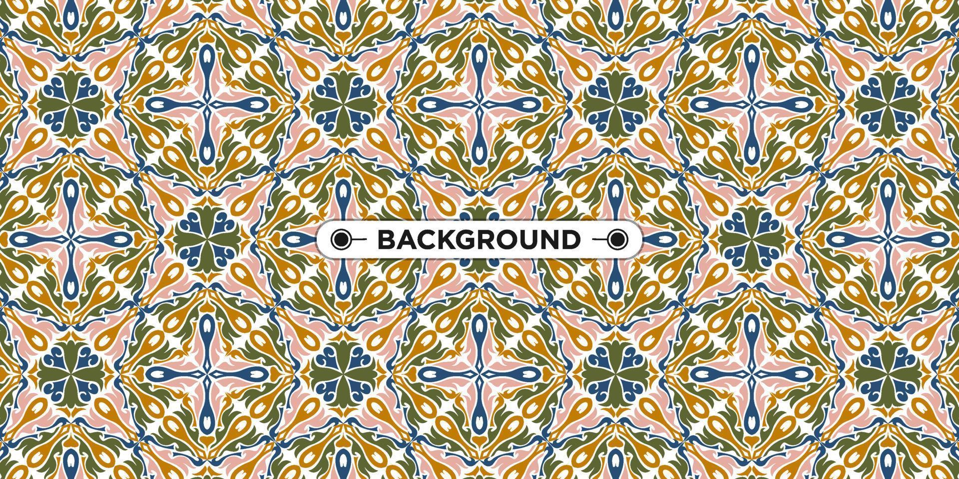 colorful background with ethnic texture vector