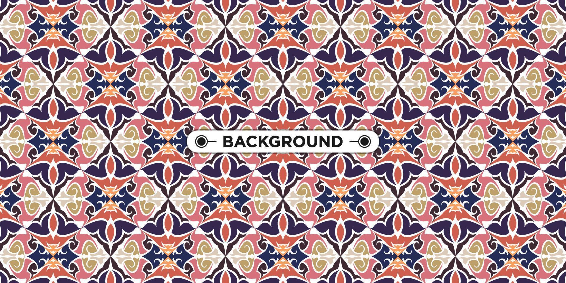 colorful background with ethnic texture vector