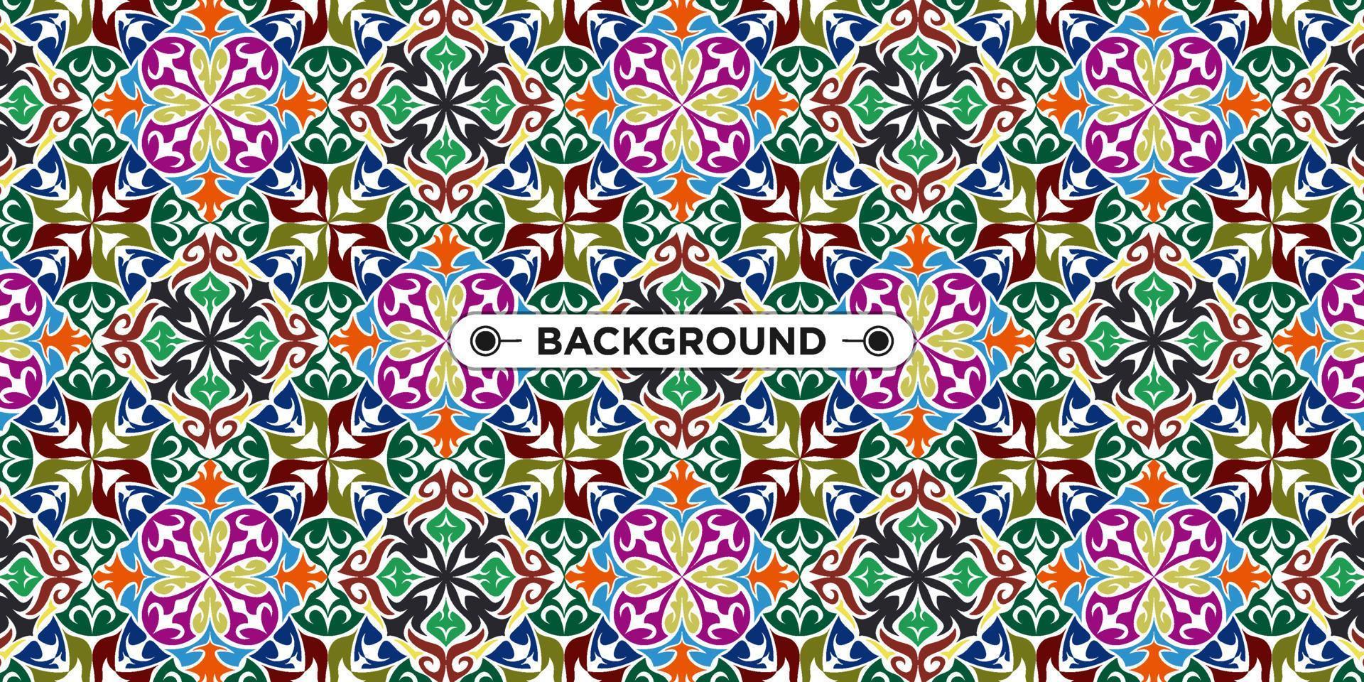 colorful background with ethnic texture vector