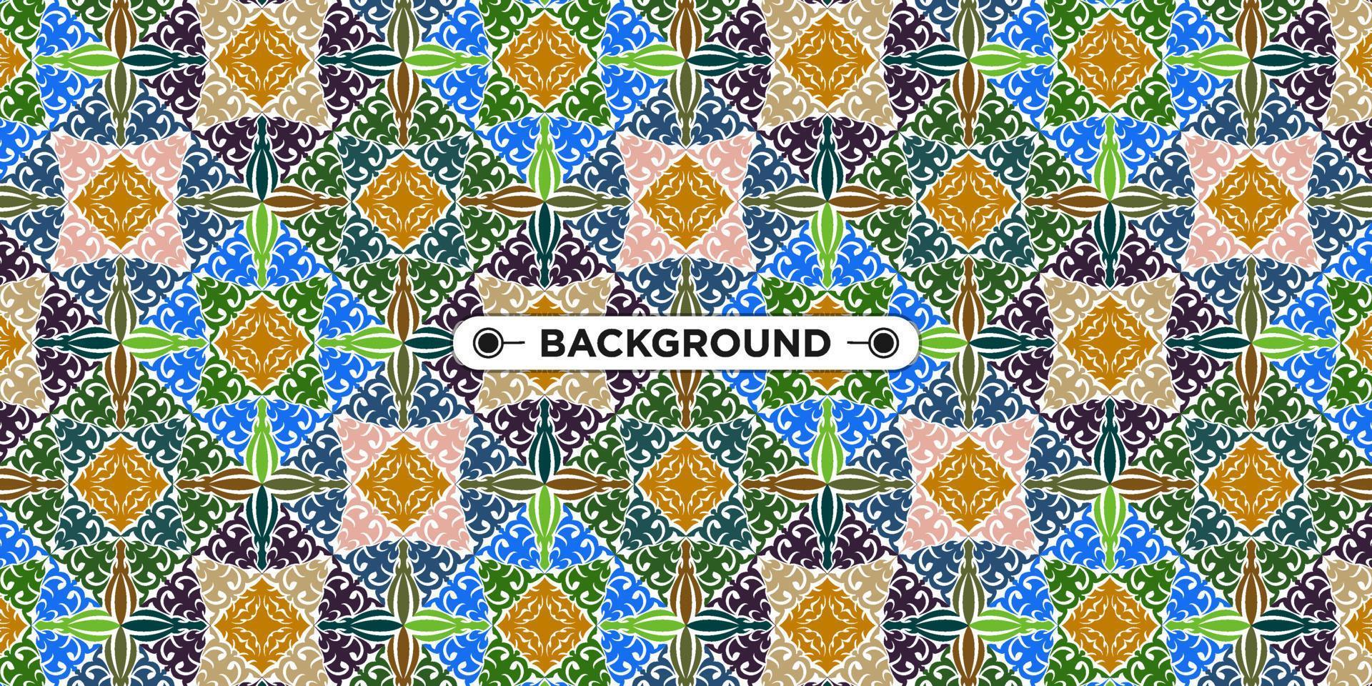 colorful background with ethnic texture vector