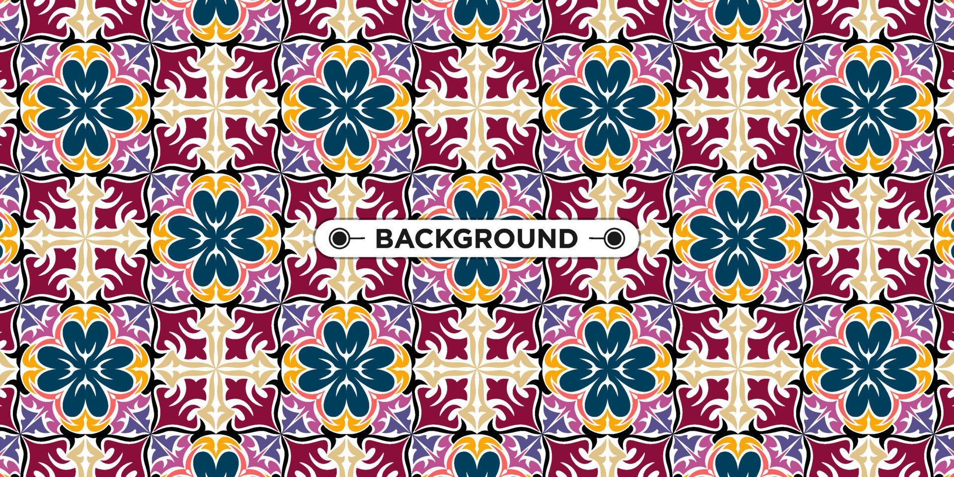 colorful background with ethnic texture vector