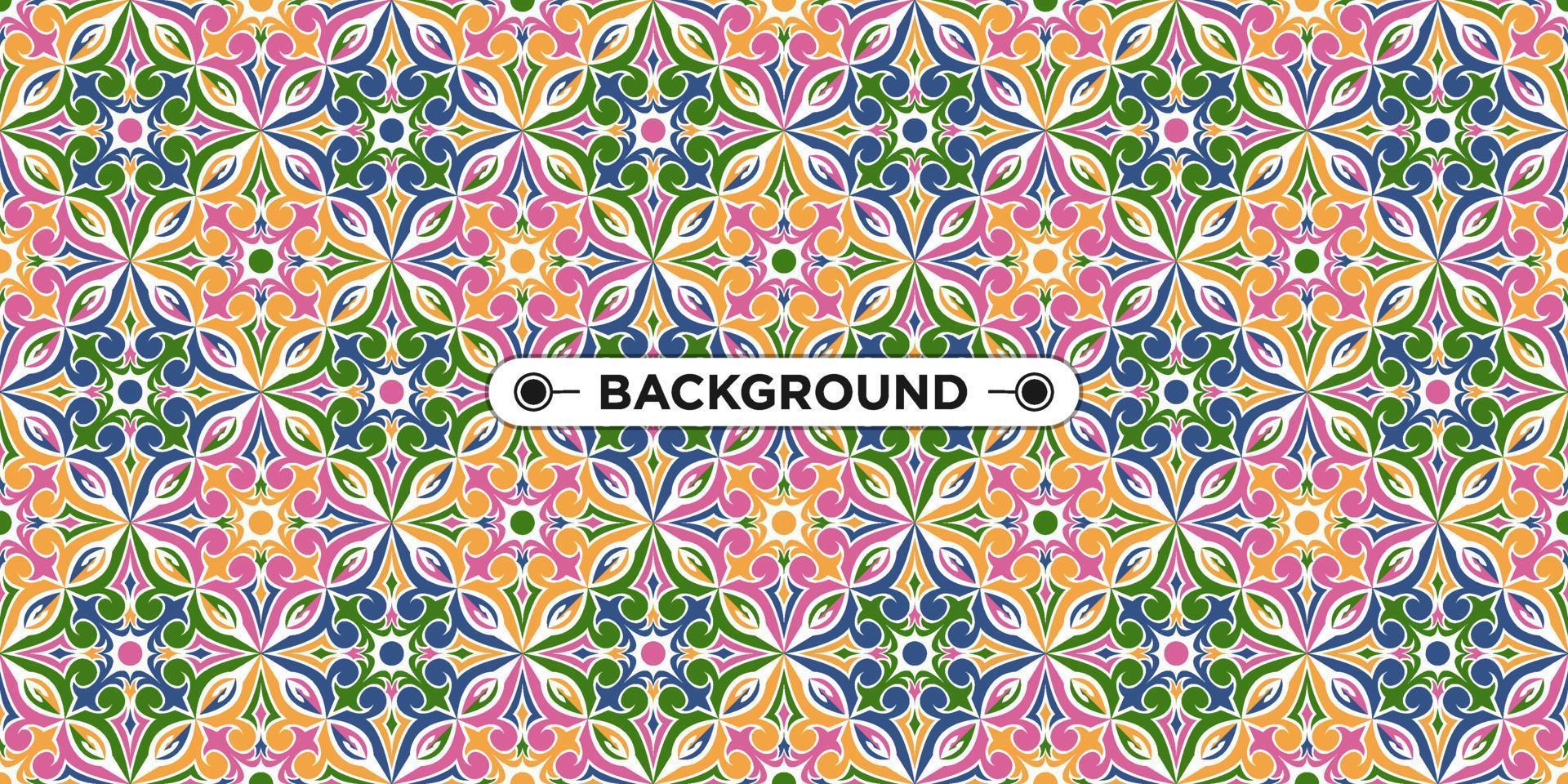 colorful background with ethnic texture vector