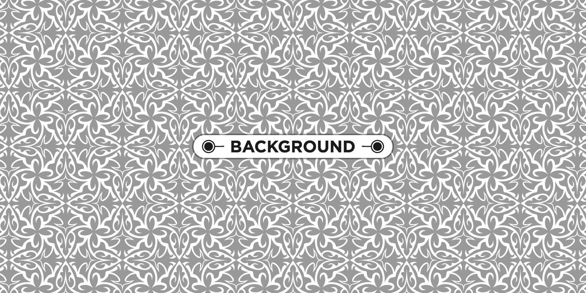 black and white background with ethnic texture vector