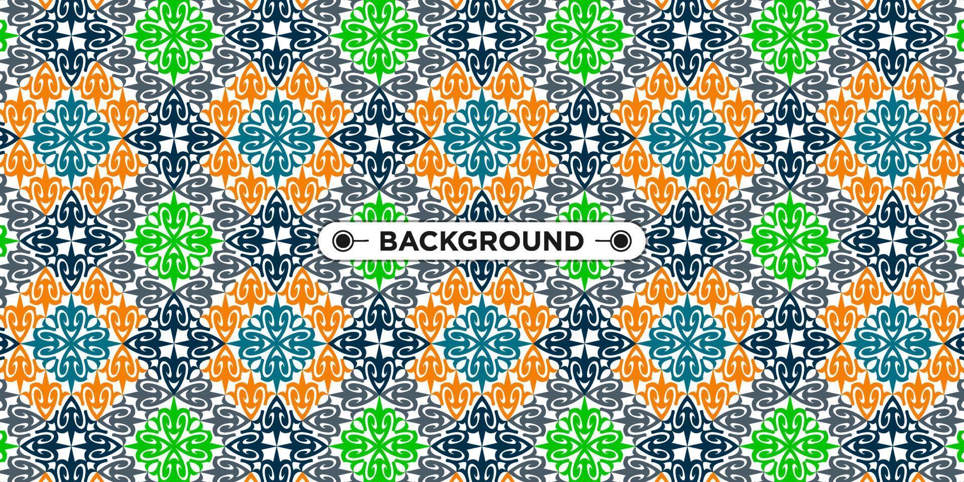 colorful background with ethnic texture vector