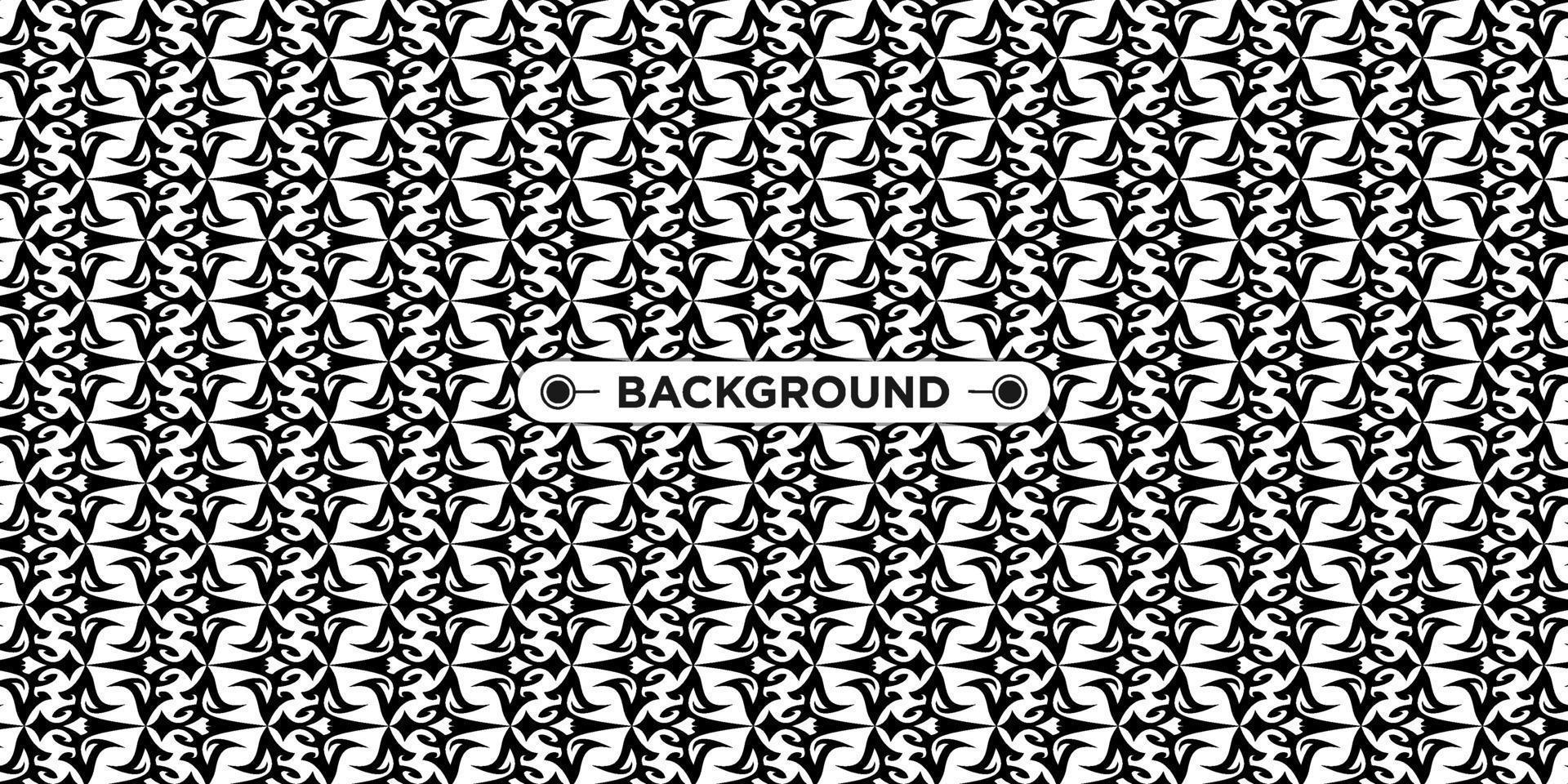 black and white background with ethnic texture vector