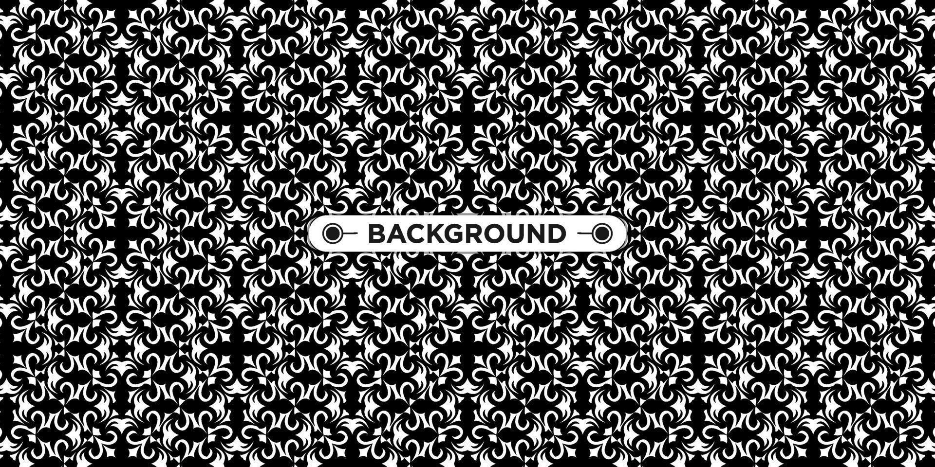 black and white background with ethnic texture vector