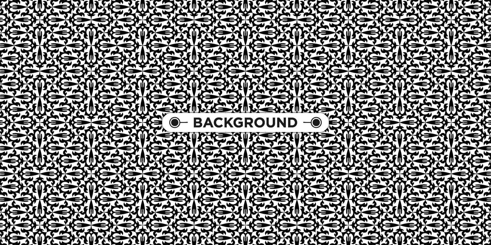 black and white background with ethnic texture vector