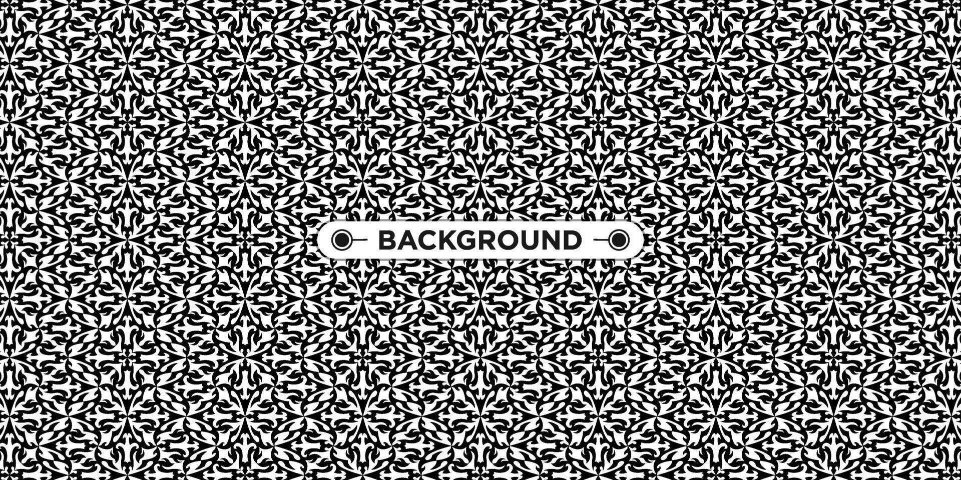 black and white background with ethnic texture vector