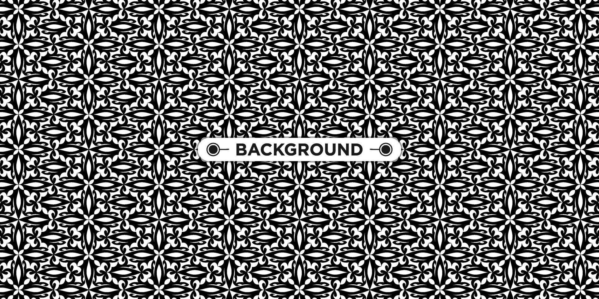 black and white background with ethnic texture vector