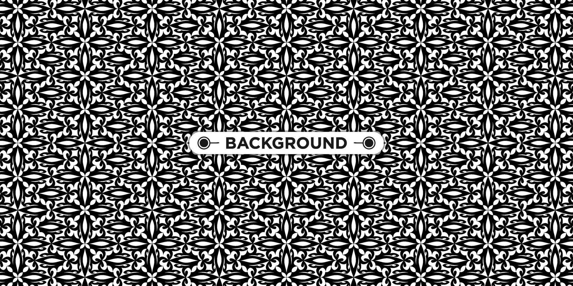 black and white background with ethnic texture vector