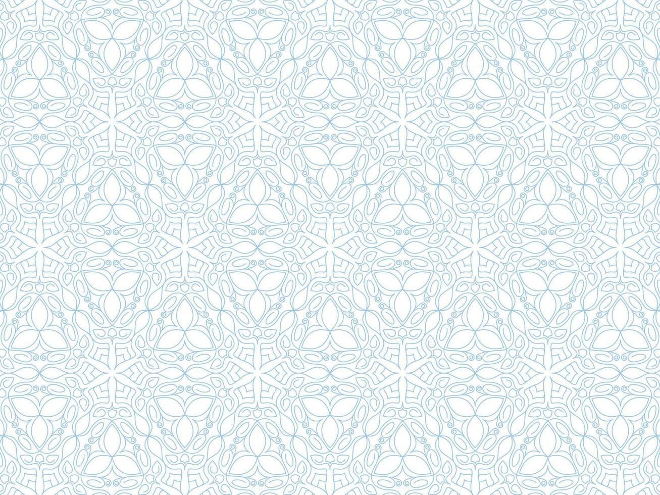 geometric ethnic line mandala background vector