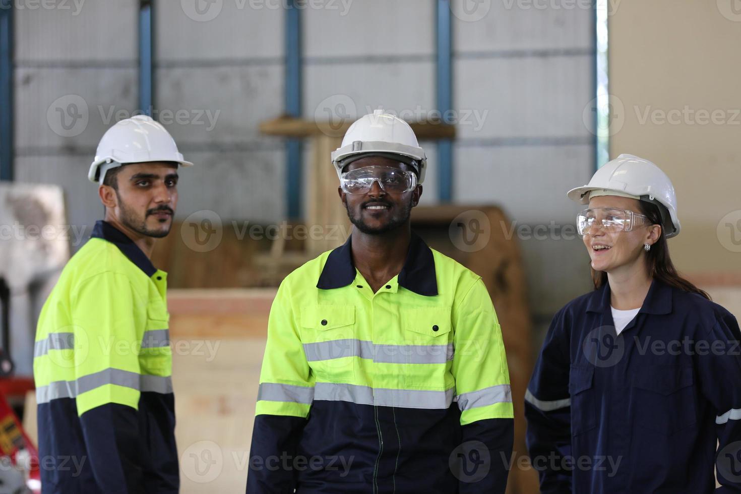 Professional men engineer worker skills quality, maintenance, training industry factory worker , warehouse Workshop for factory operators, mechanical engineering team production. photo