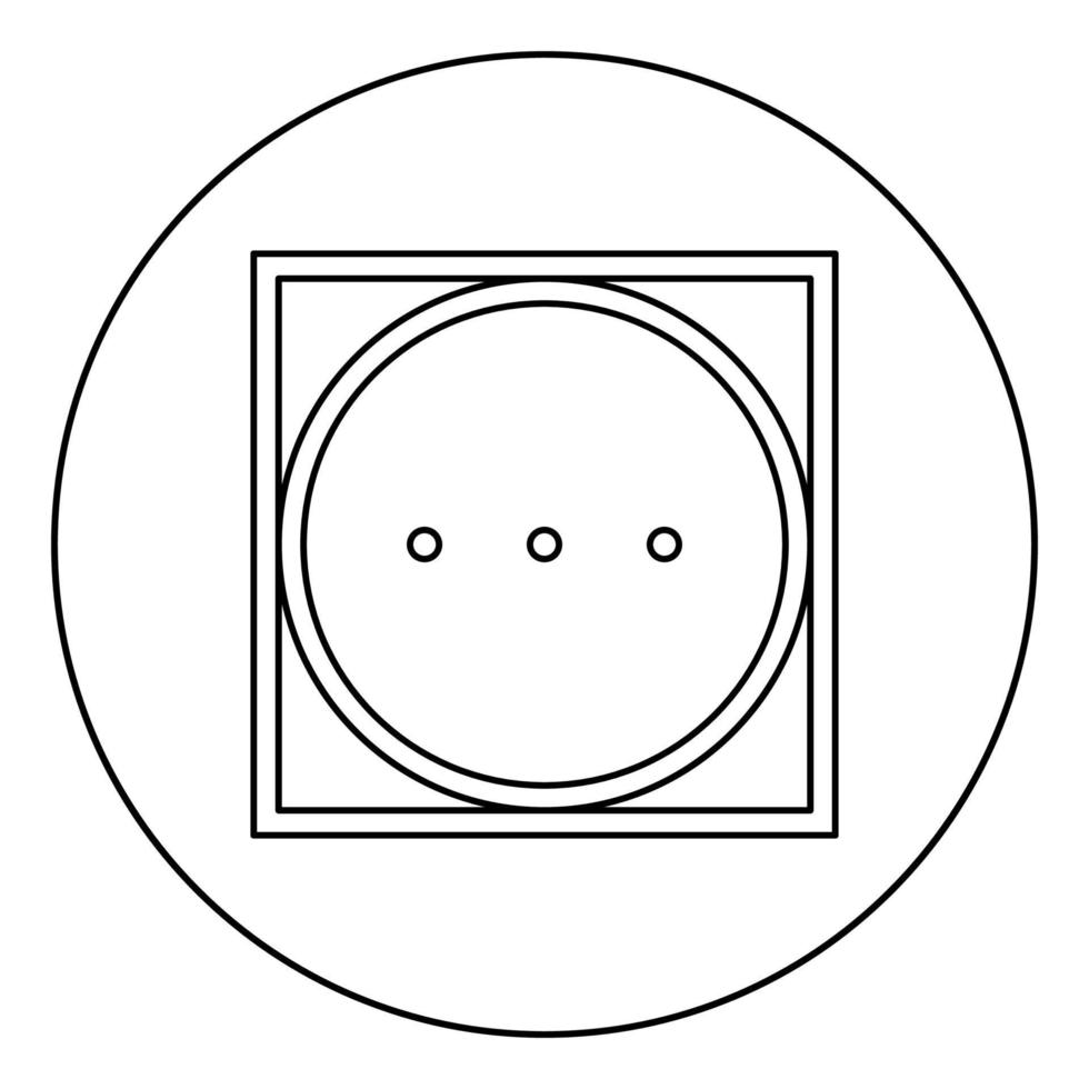 Drum drying in machine high temperature mode Clothes care symbols Washing concept Laundry sign icon in circle round outline black color vector illustration flat style image
