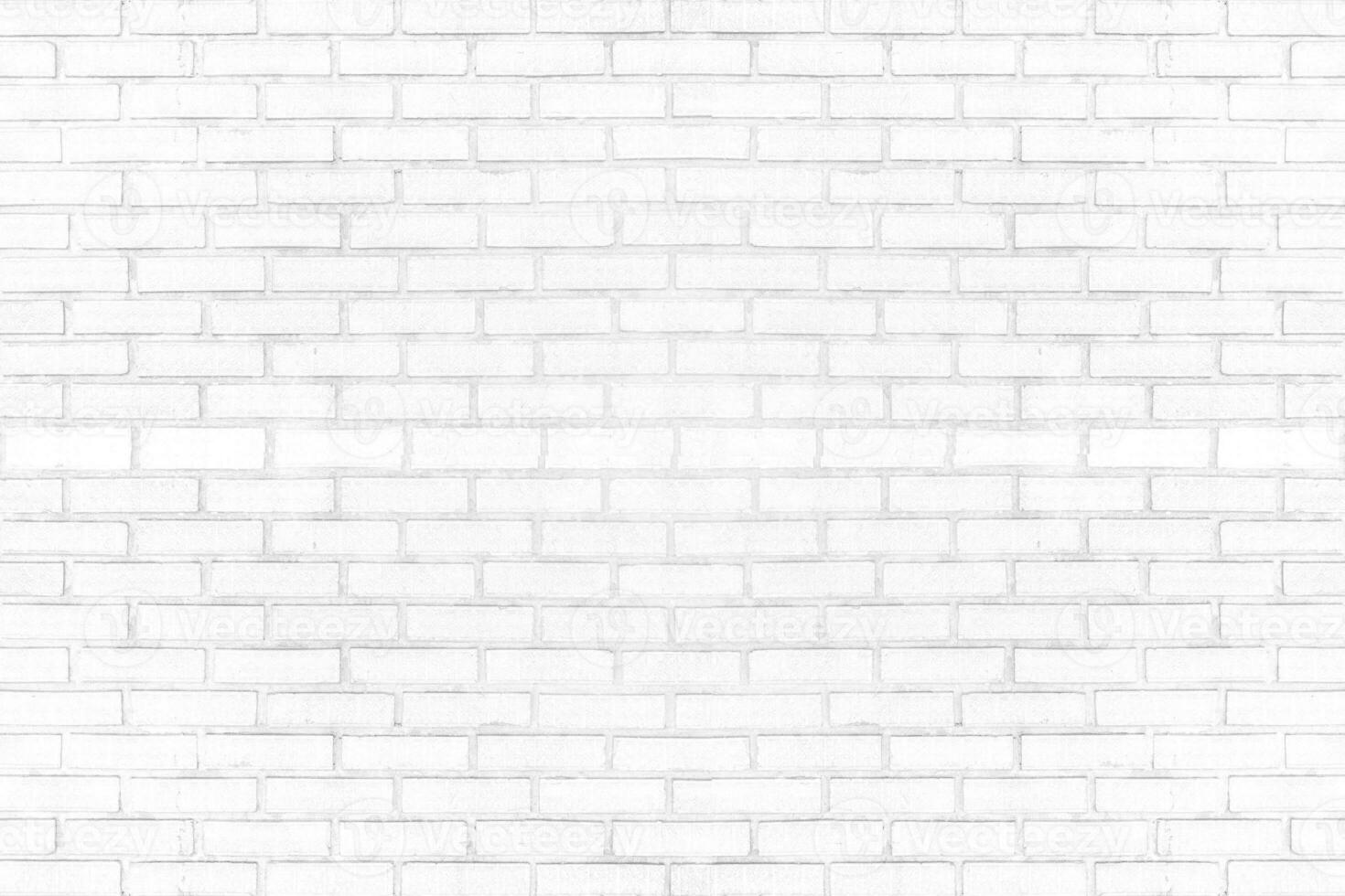 White brick wall texture for background or wallpaper. Abstract interior decoration vintage style. photo