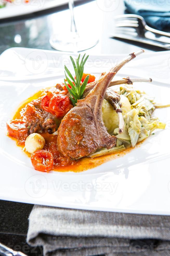 Lamb chop food photo