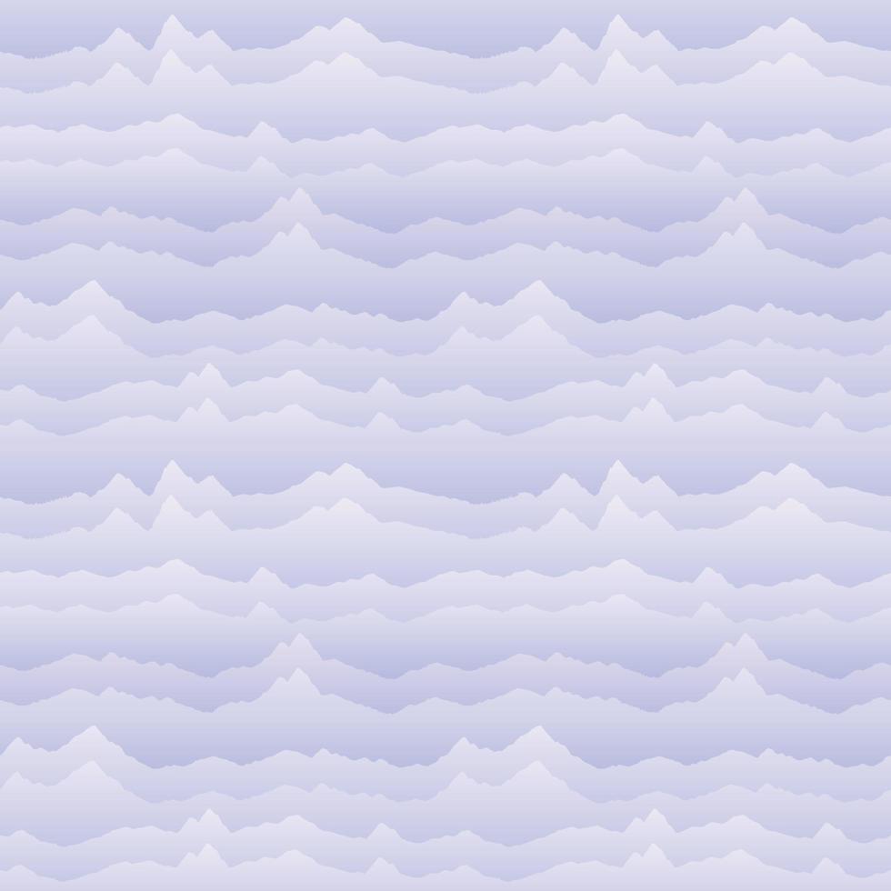 fondo de horizonte de montaña ondulado abstracto. patrón sin fisuras de efecto cardio. textura de onda de movimiento dinámico vector
