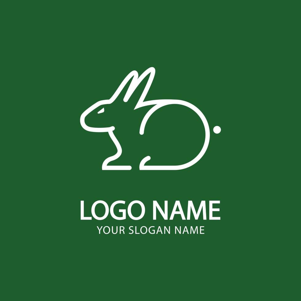 Rabbit logo template vector icon symbol illustration